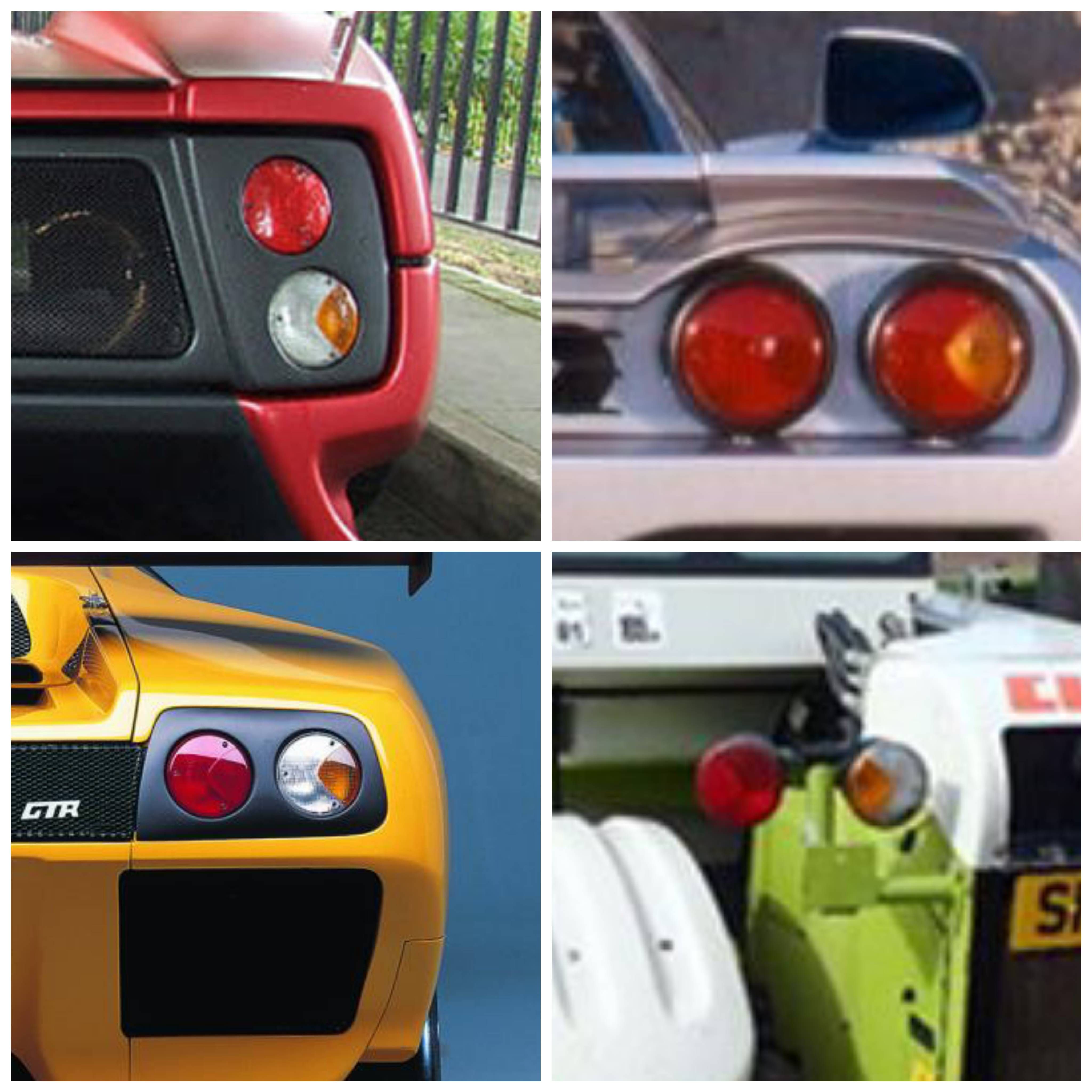 Hella 4169 Series Tail Lights on Lambo Diablo, McLaren F1, Pagani Zonda, Saleen S7, Ford Think City, some Tractors, a couple of Fiats, and lots more