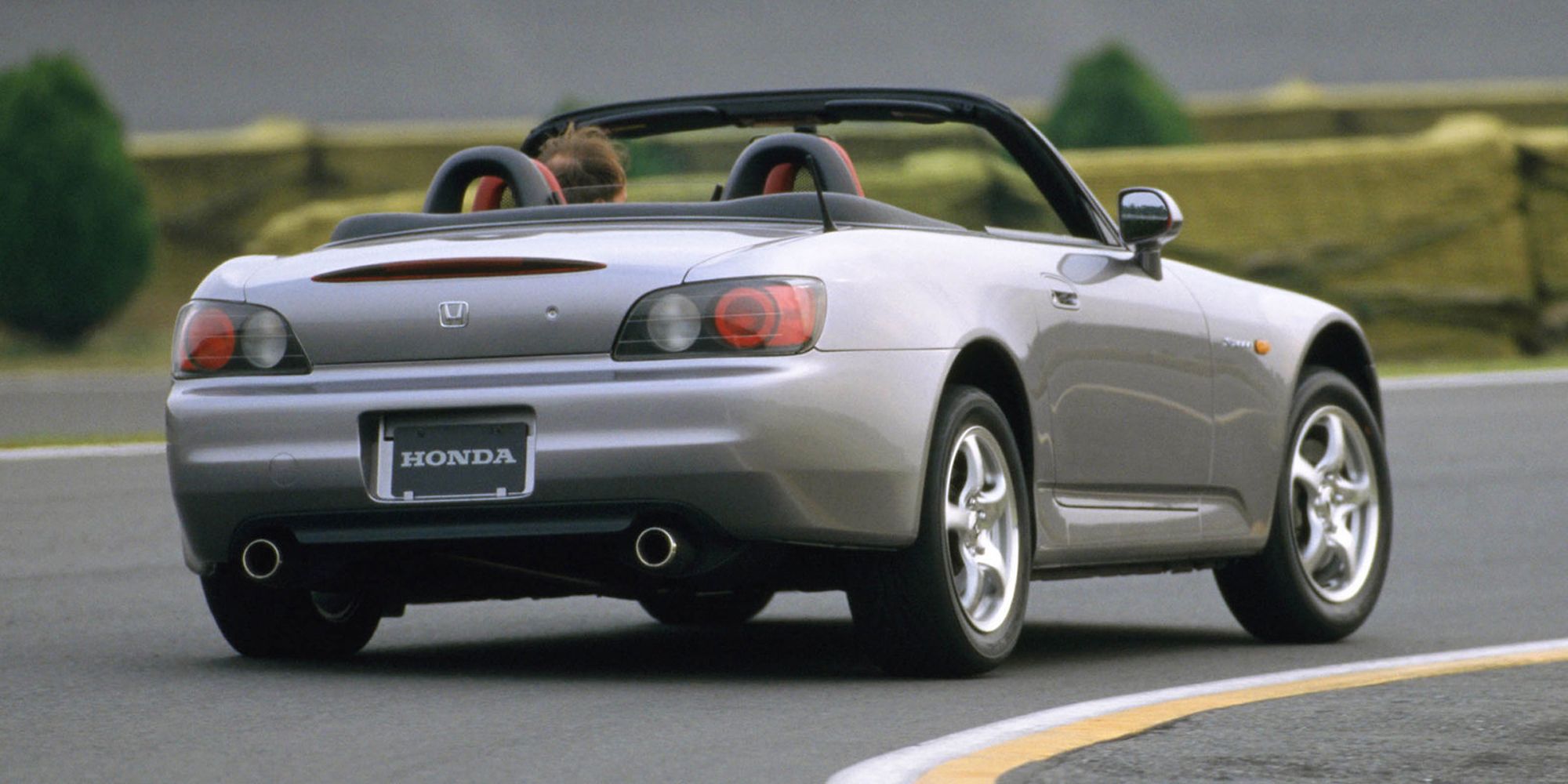 The rear of the S2000 on the move