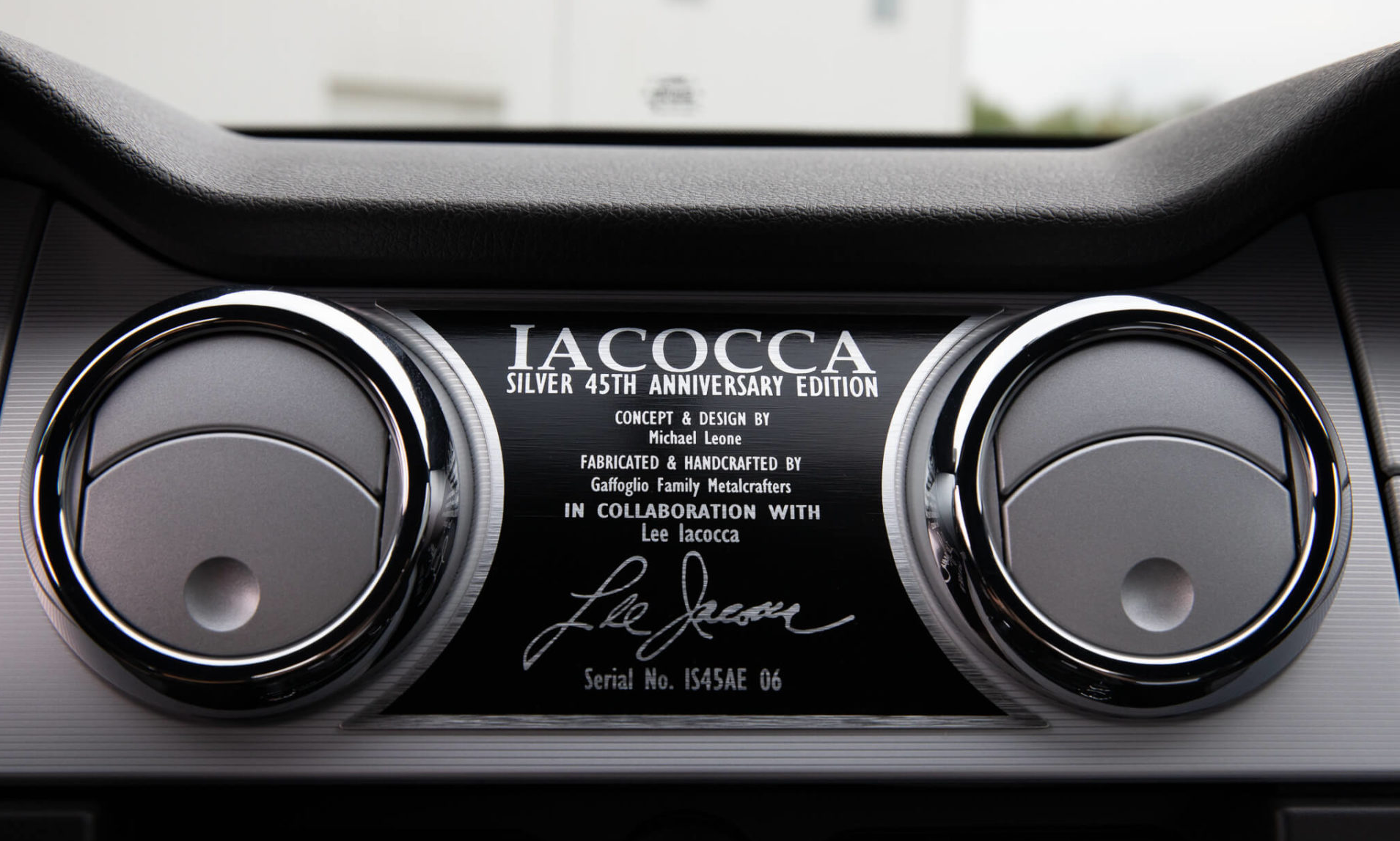 Interior of the Lee Iacocca Mustang Edition