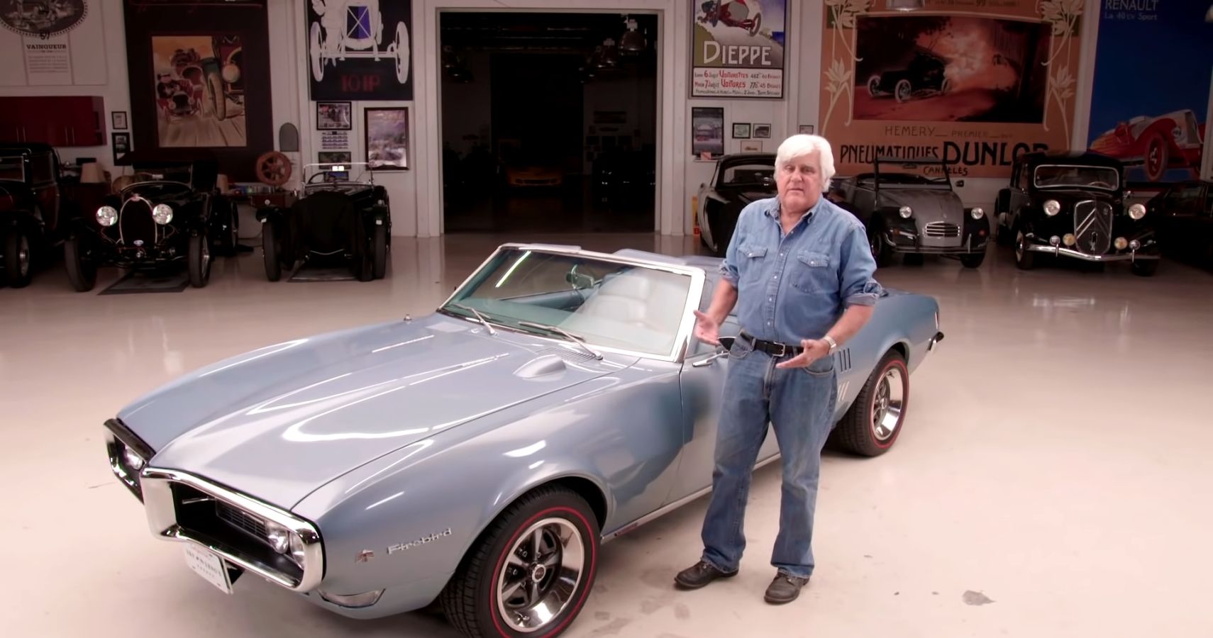 Jay Leno Pontiac In Front Of Car