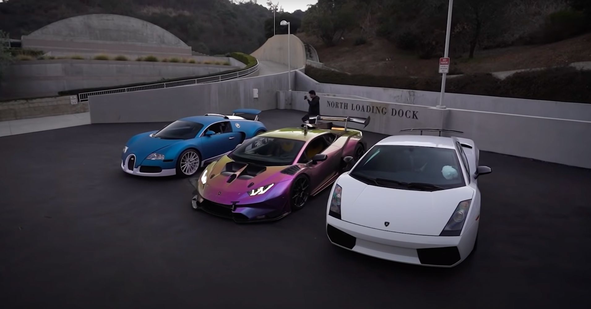 Two YouTubers Take Their Supercars Racing: Twin-Turbo Lambo Huracan Vs  Bugatti Veyron