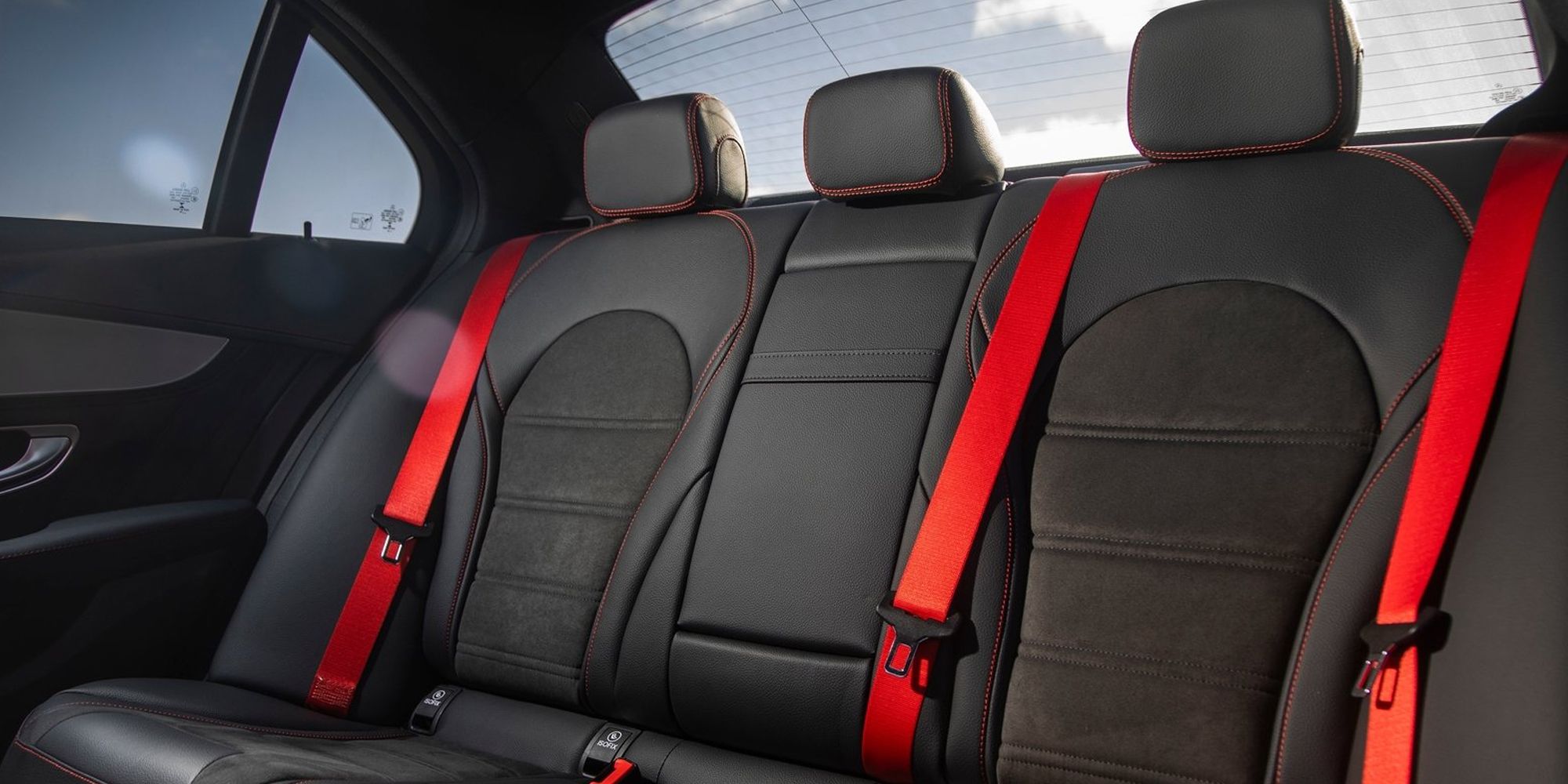 The rear seats in the C43 AMG