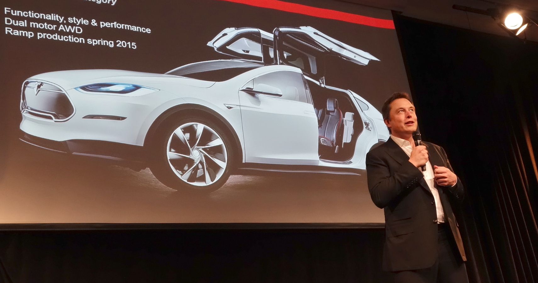 Tesla CEO Elon Musk Model X