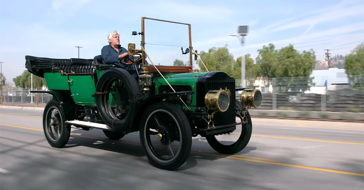 Jay Leno Driving 1909 White Model M Steam Car