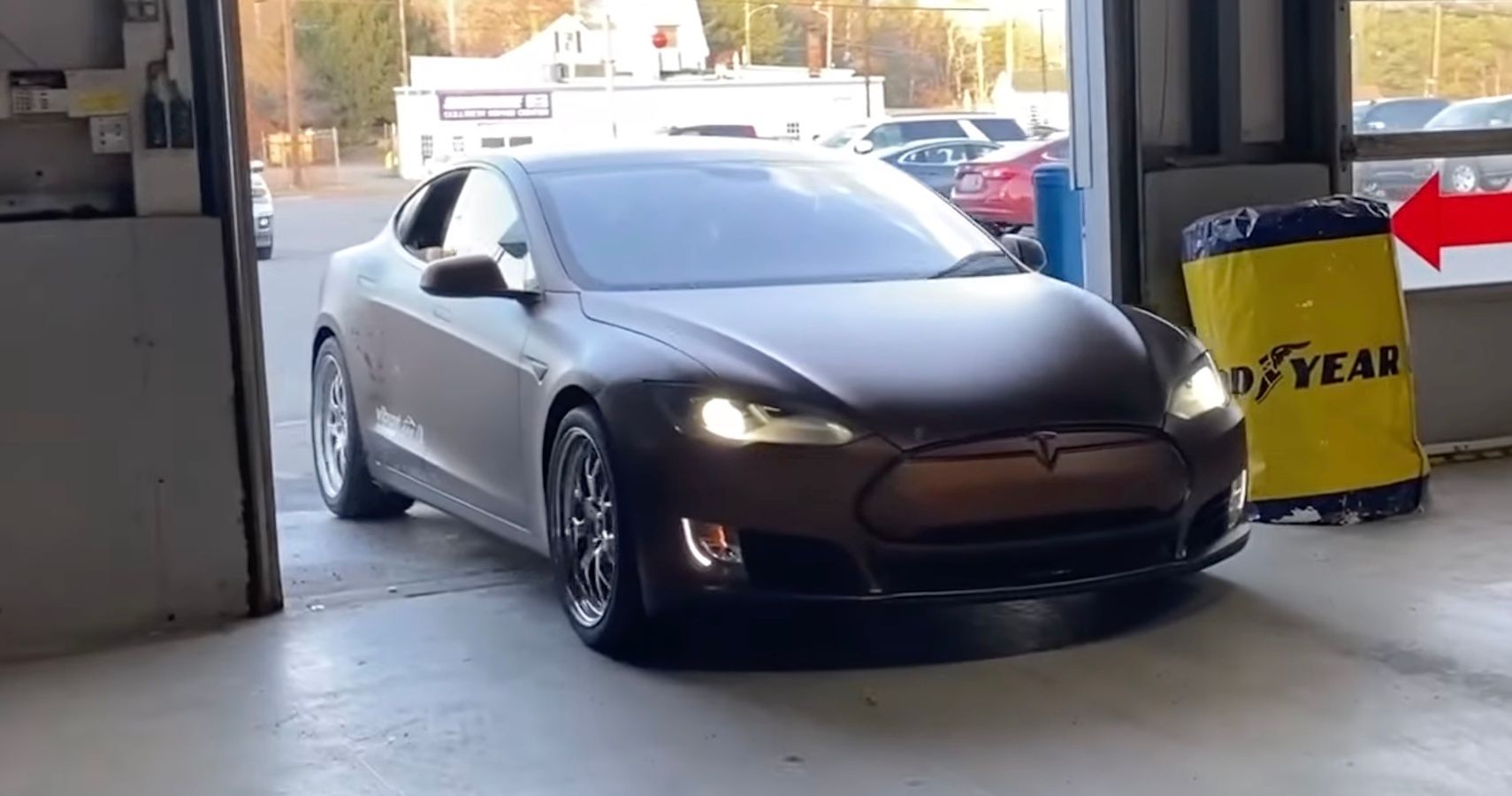 V8-Powered Tesla