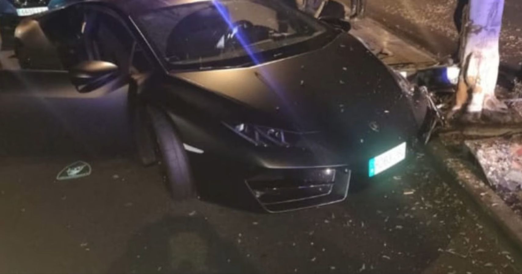 Football Star’s Lamborghini Crashes After He Loaned The Supercar To A Friend