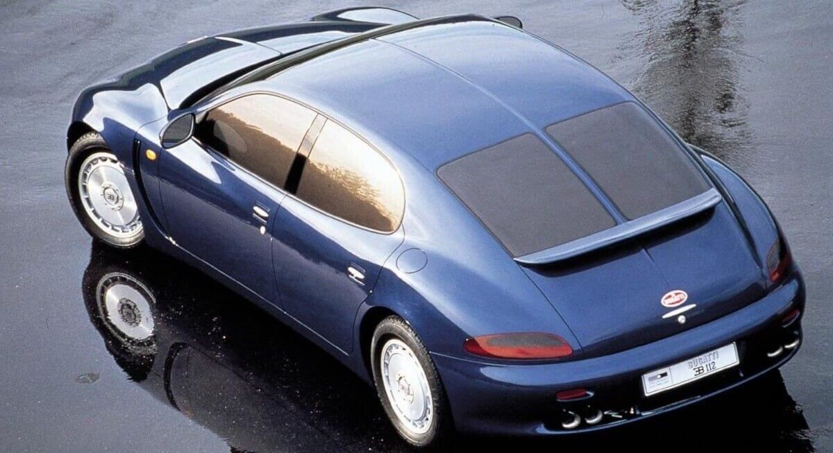 Bugatti EB 112 rear ariel view