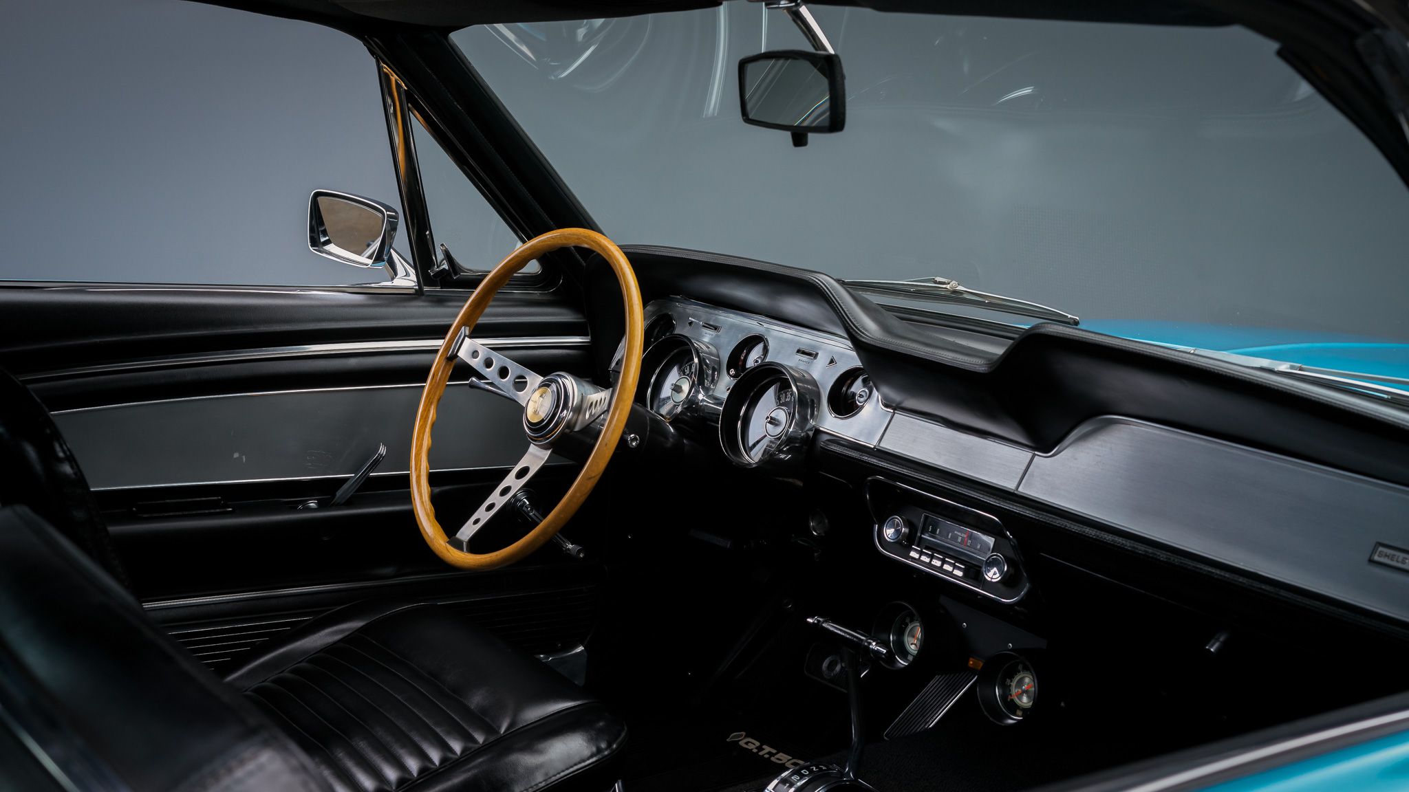 Interior photo of a 1967 Ford Mustang Shelby GT500 