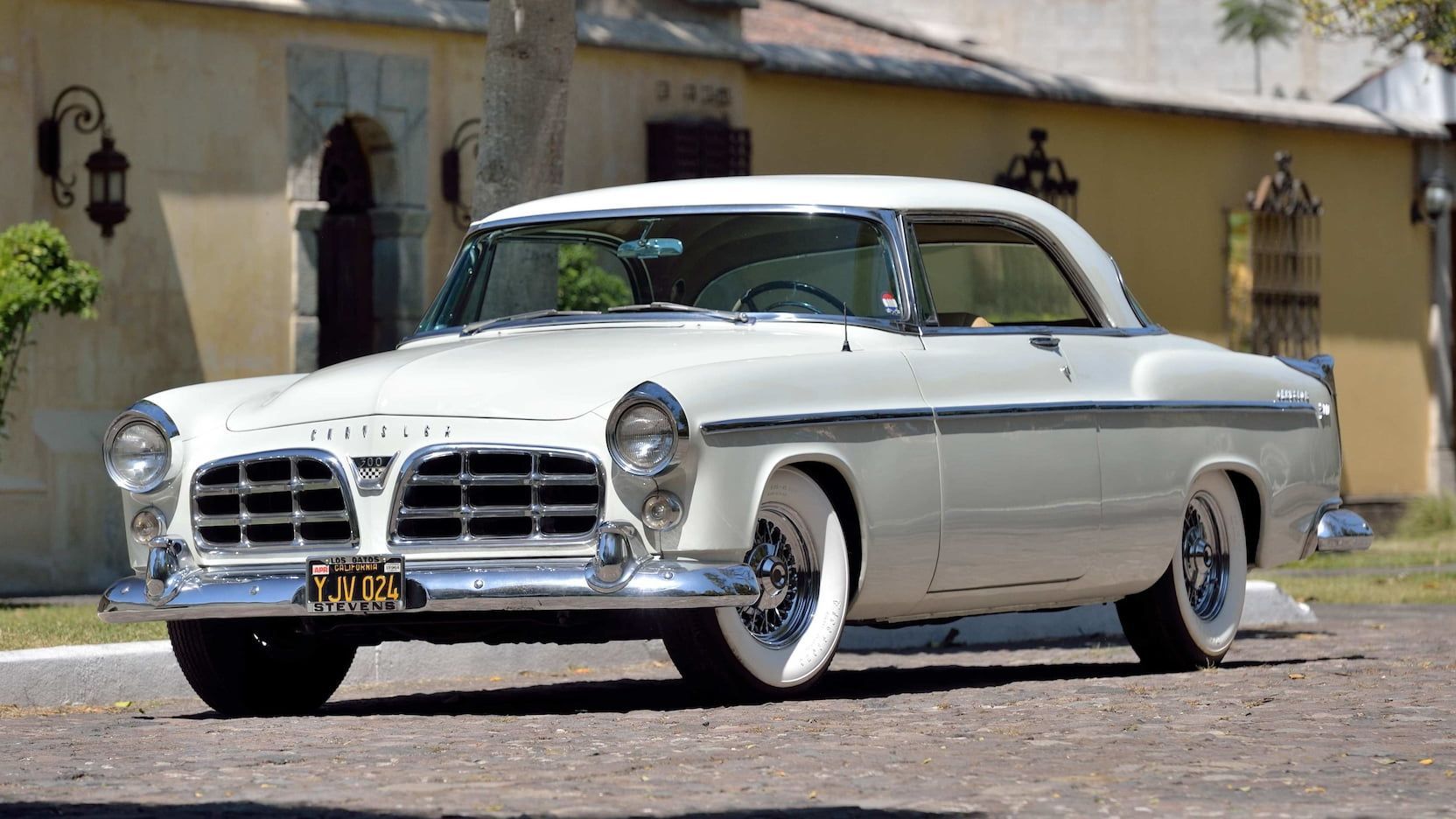 the 1955 Chrysler 300 parked outside