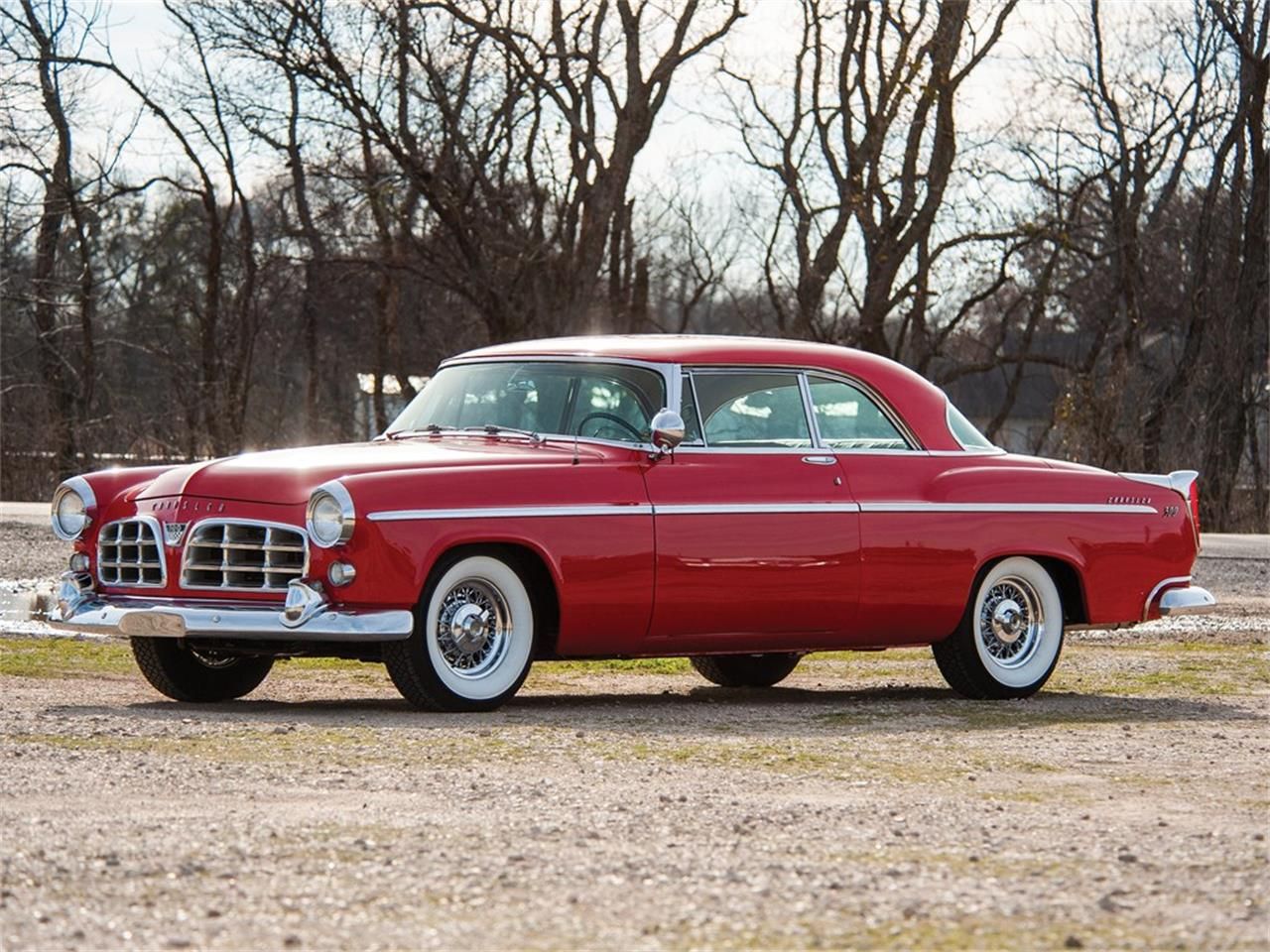 the 1955 Chrysler 300 parked outside