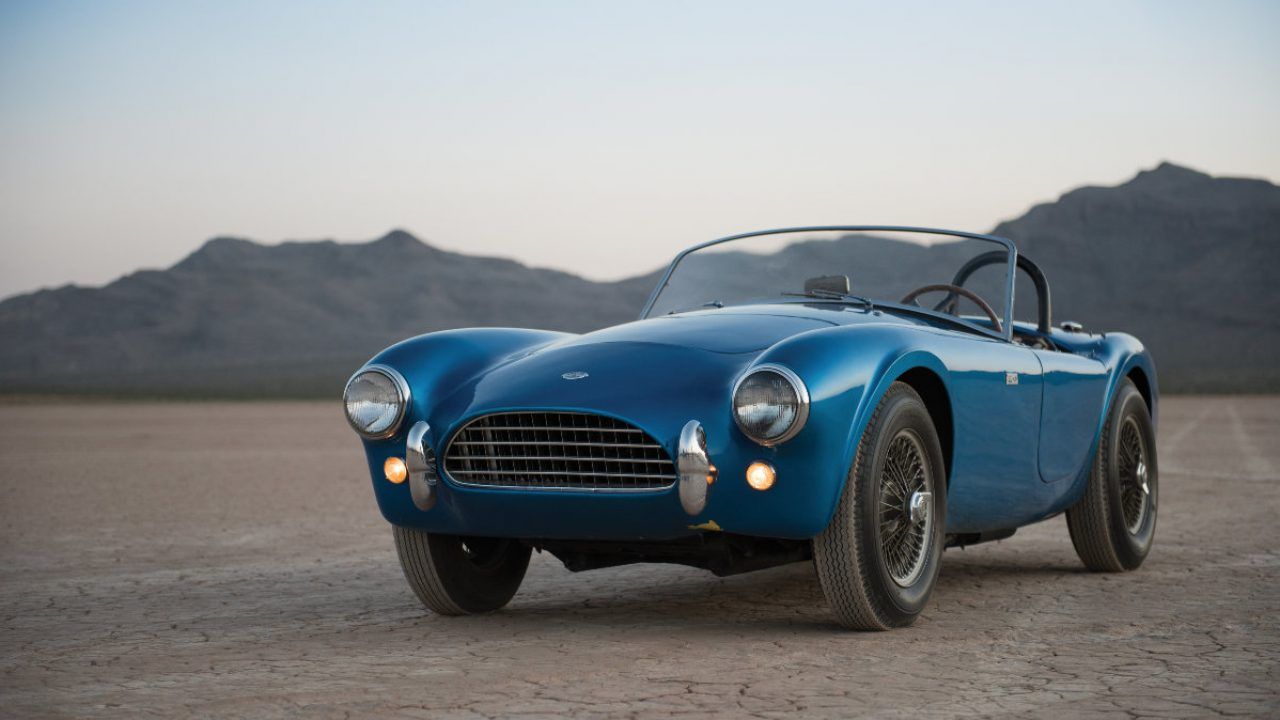 Blue 1962 Shelby 260 Cobra Parked In the Desert