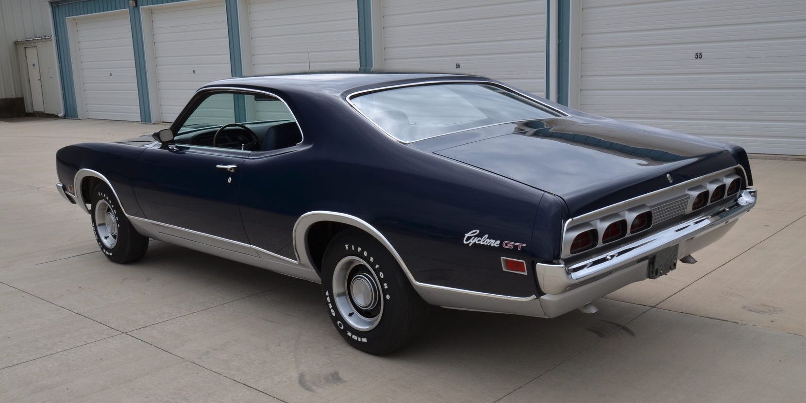 Black 1970 Mercury Cyclone GT on the driveway