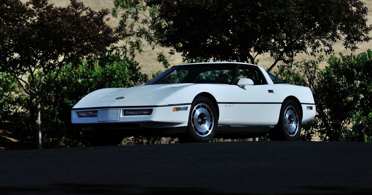 White V8-powered 1984 Chevrolet C4 Corvette Sports Car 