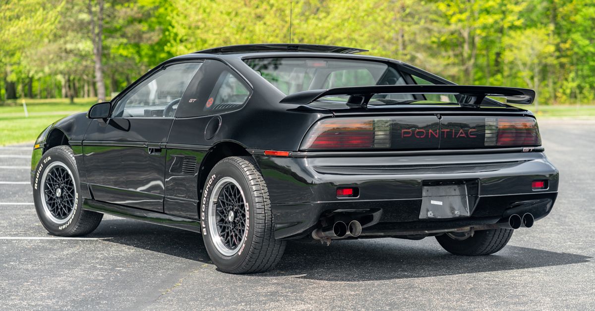 1988 Pontiac Fiero GT Sports Car In Black 