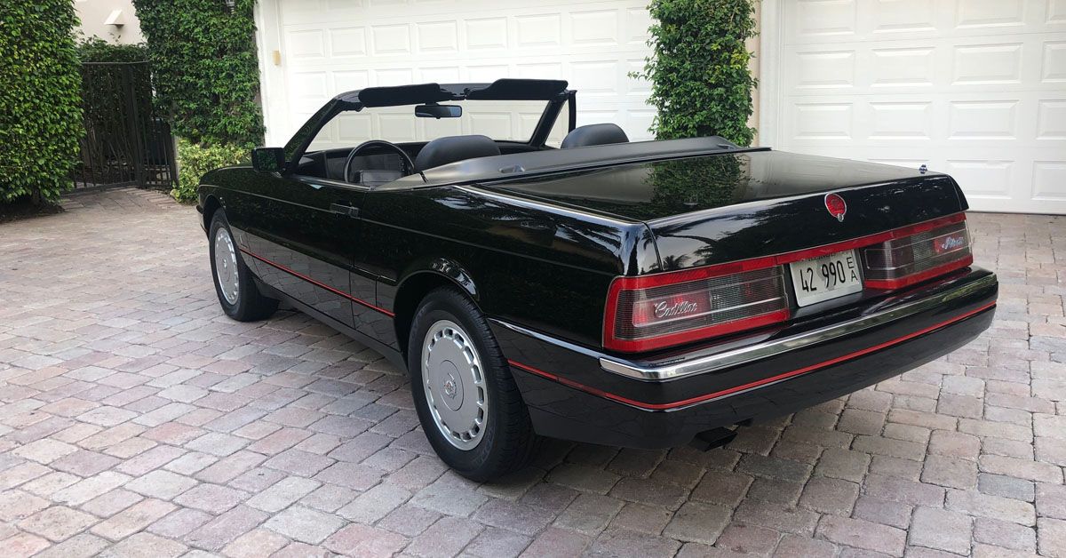 1990 Cadillac Allanté Convertible Sports Car In Black 