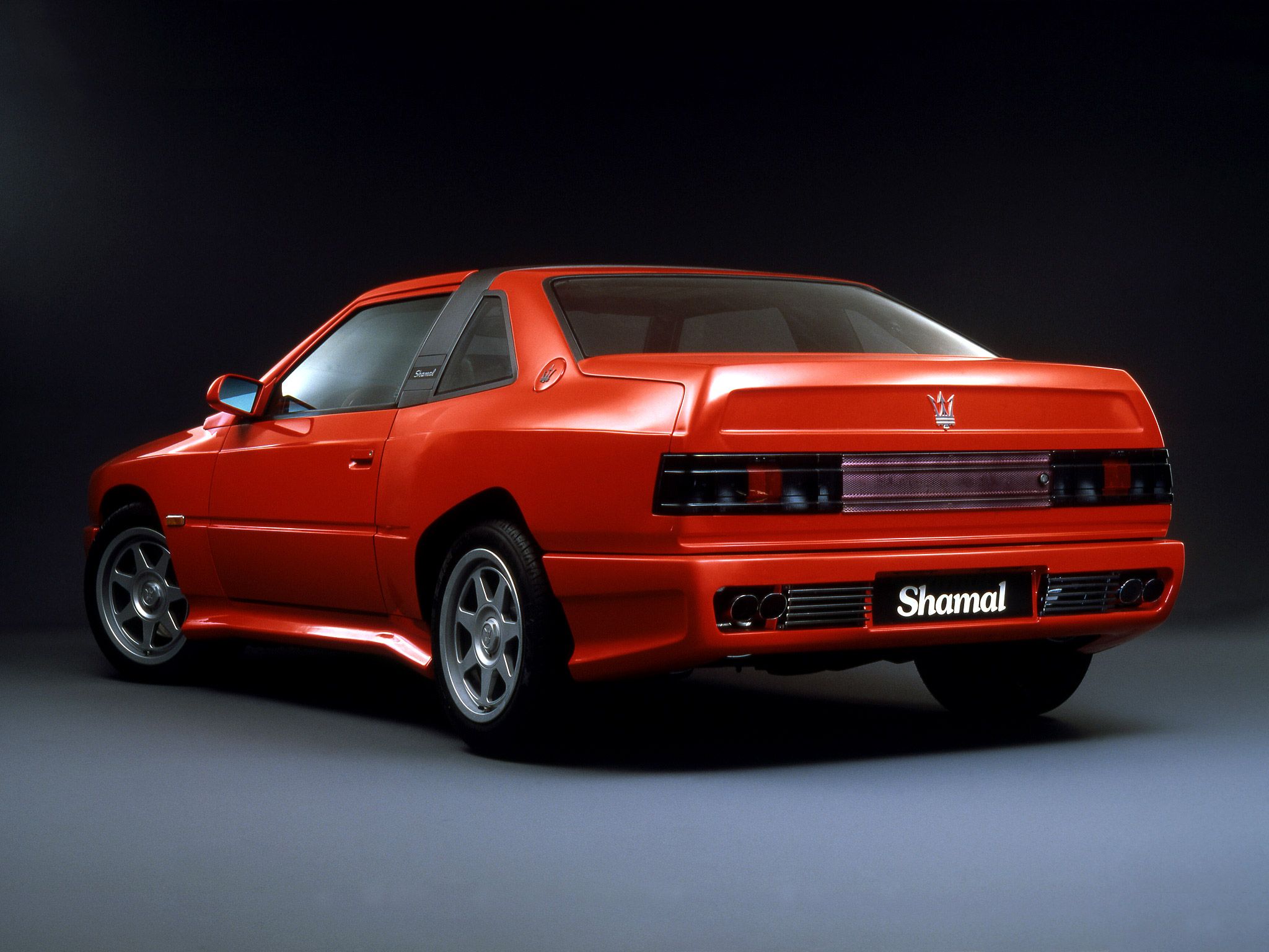 1990 Maserati Shamal in red, back left side