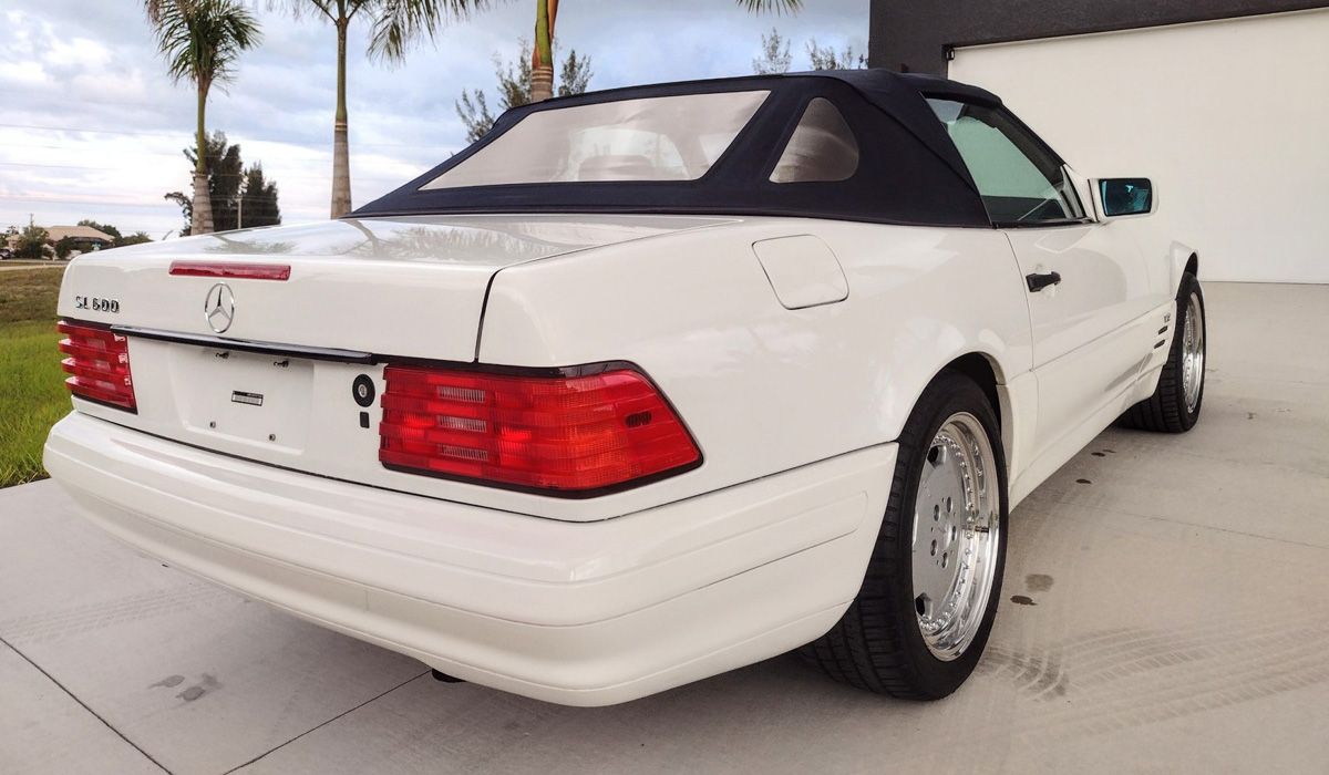 1997 Mercedes-Benz SL600 Sports Car In White 