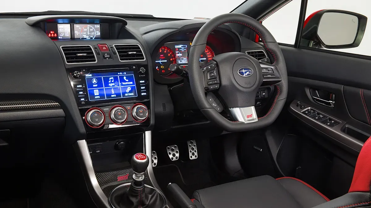 2016 Subaru WRX STI Interior Via CarAdvice