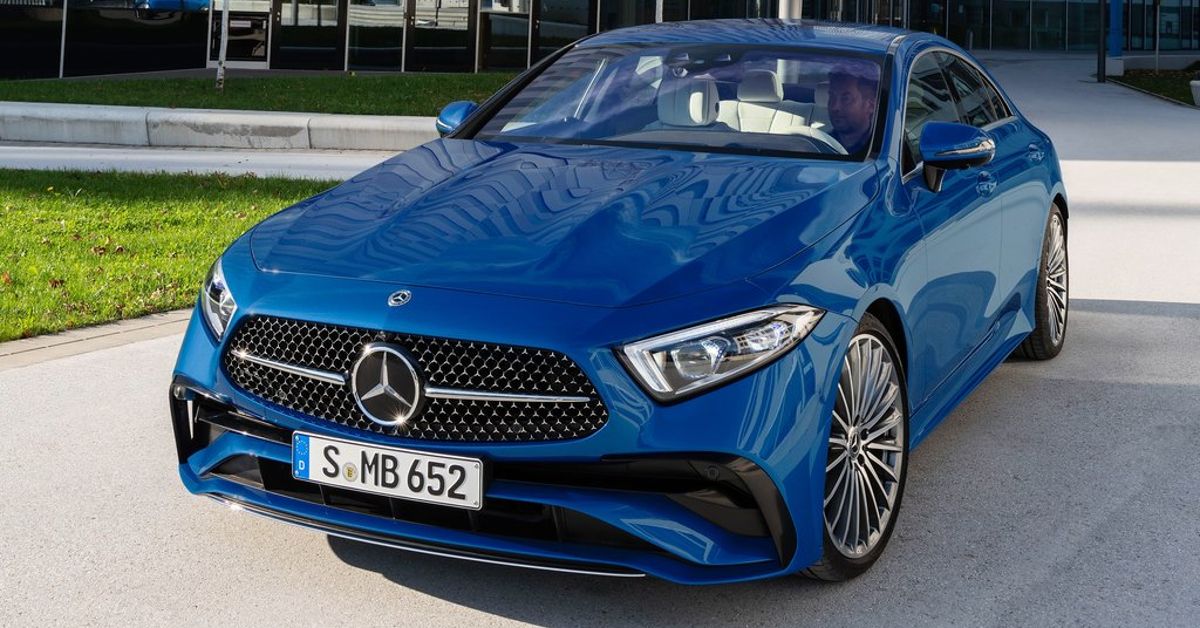 A picture of a blue 2022 Mercedes-Benz CLS Resized.