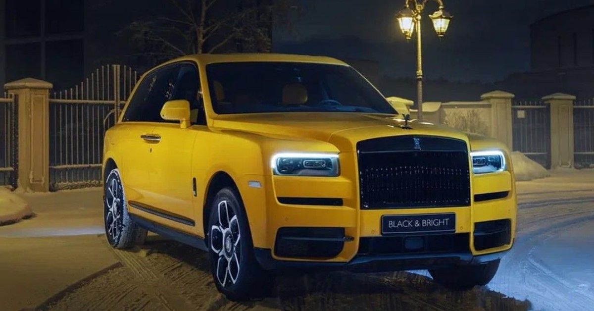 Rolls-Royce Cullinan Black And Bright Edition in yellow