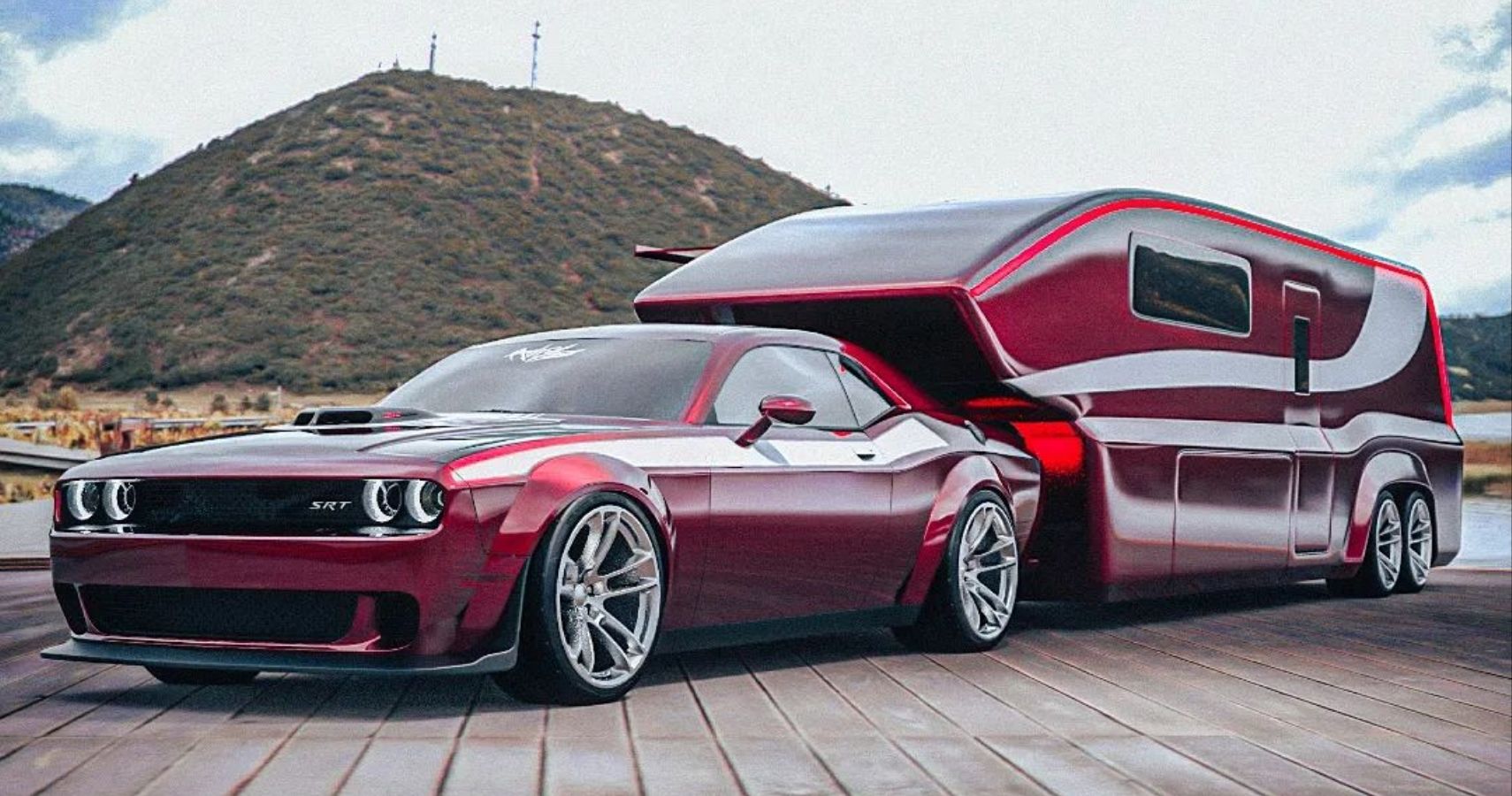 Dodge Challenger Trailer Rendering Featured Image