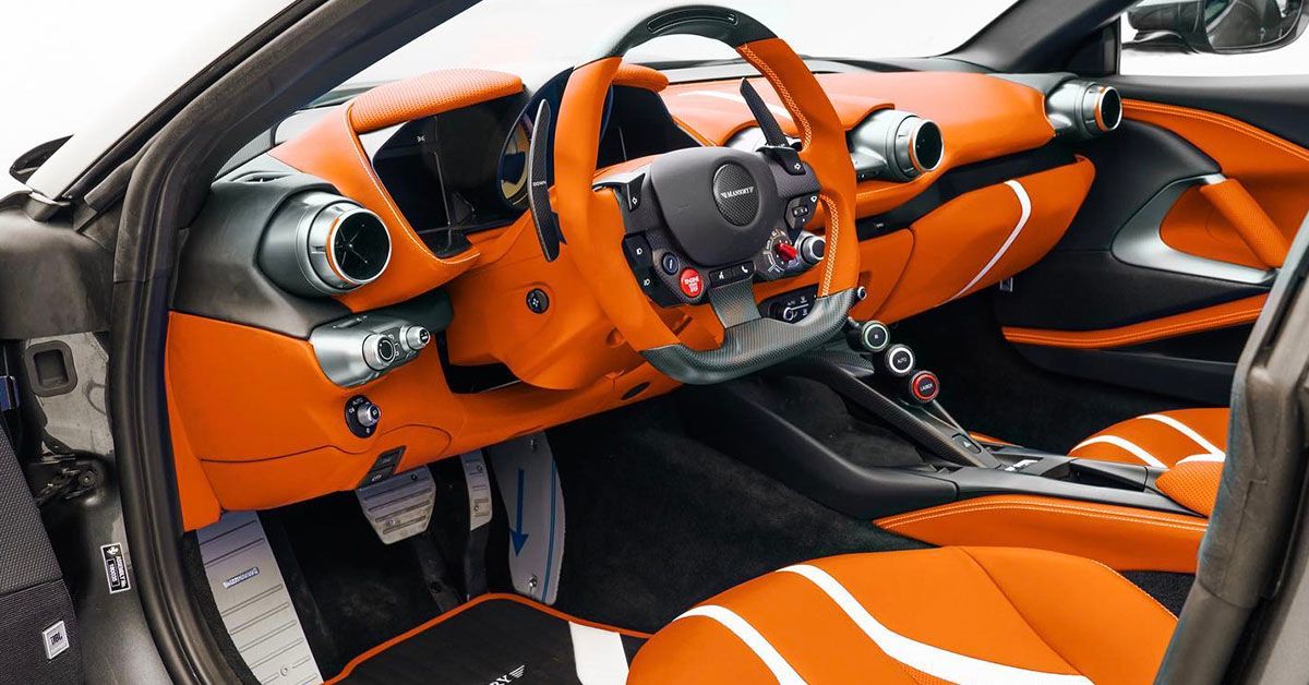 Mansory Ferrari 812 Stallone GTS Orange Interior
