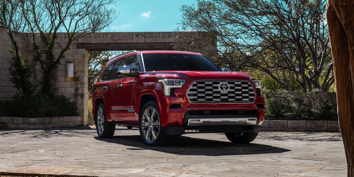 A Red 2023 Toyota Sequoia