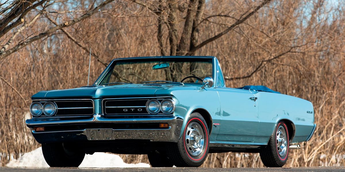 Blue 1964 Pontiac GTO Convertible