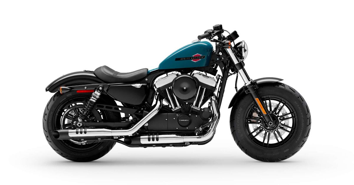 Blue Harley Davidson Forty Eight Right Side