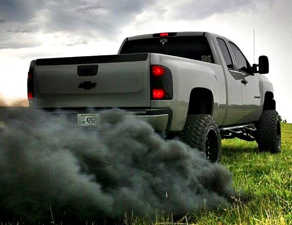 Chevy Pickup Truck with rolling coal