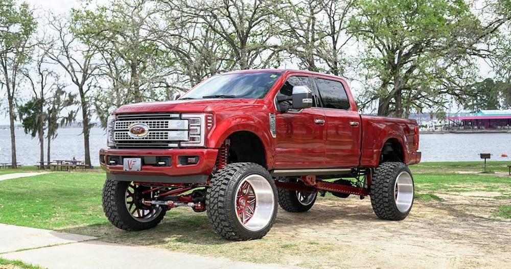 Ford Pickup Truck with big wheels