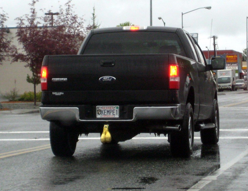 Ford Pickup Truck with truck nuts