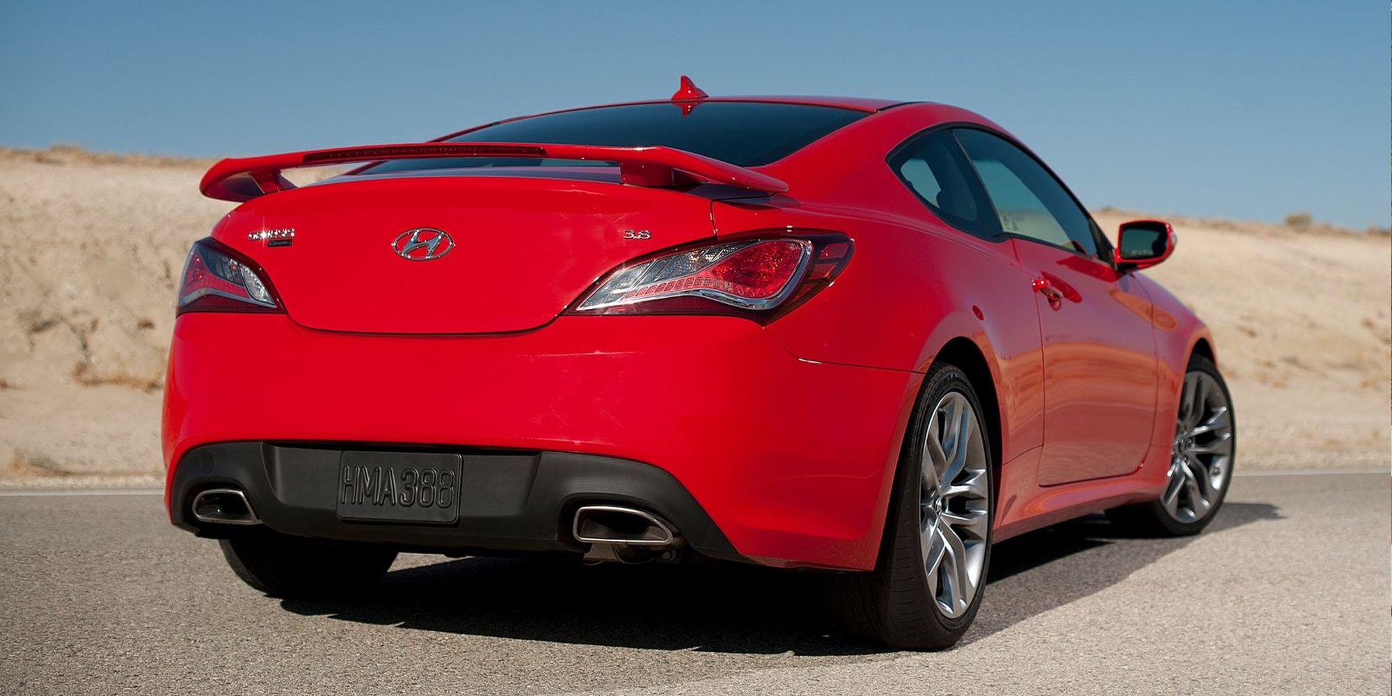 The rear of the Genesis Coupe