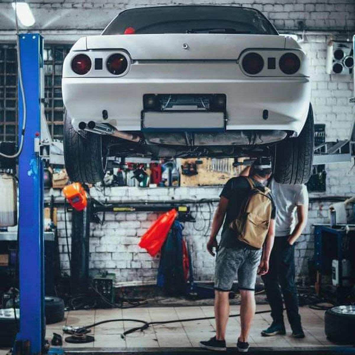 JDM Car Being Inspecting  