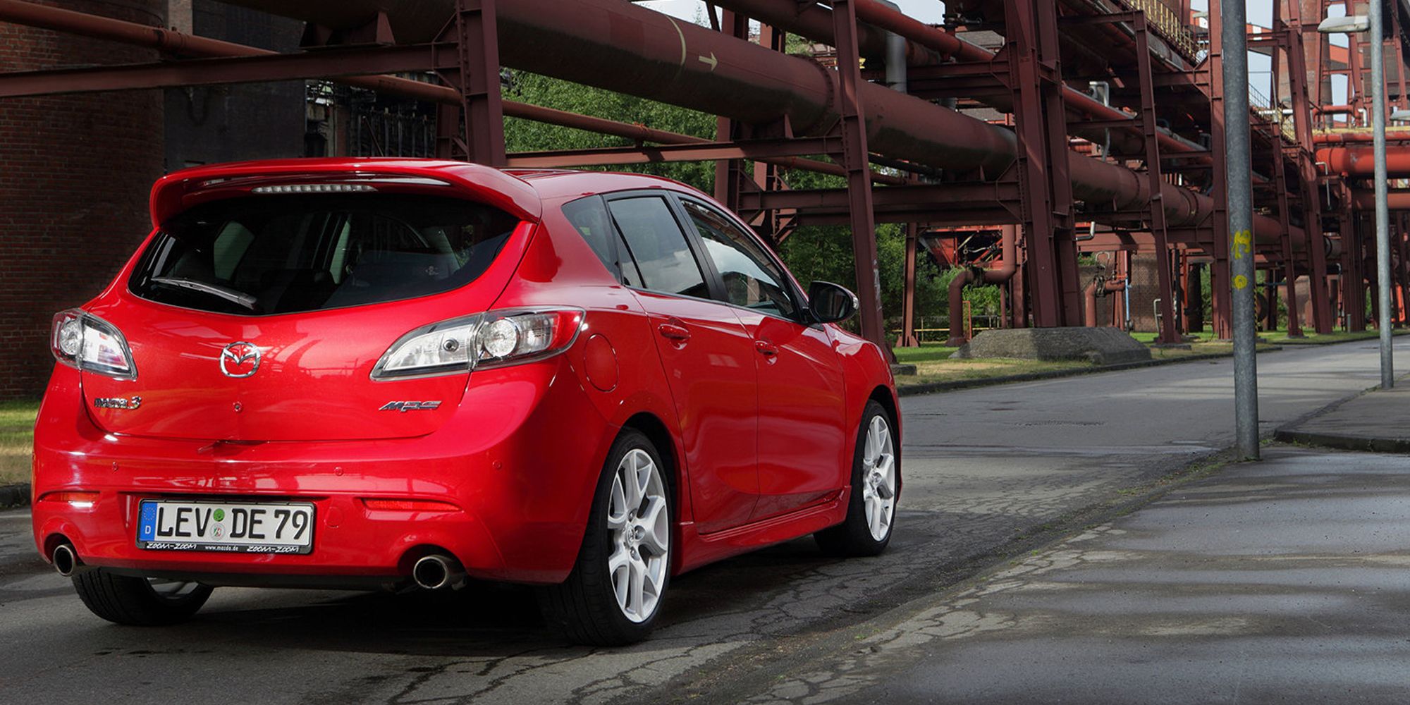 The rear of the Mazdaspeed 3