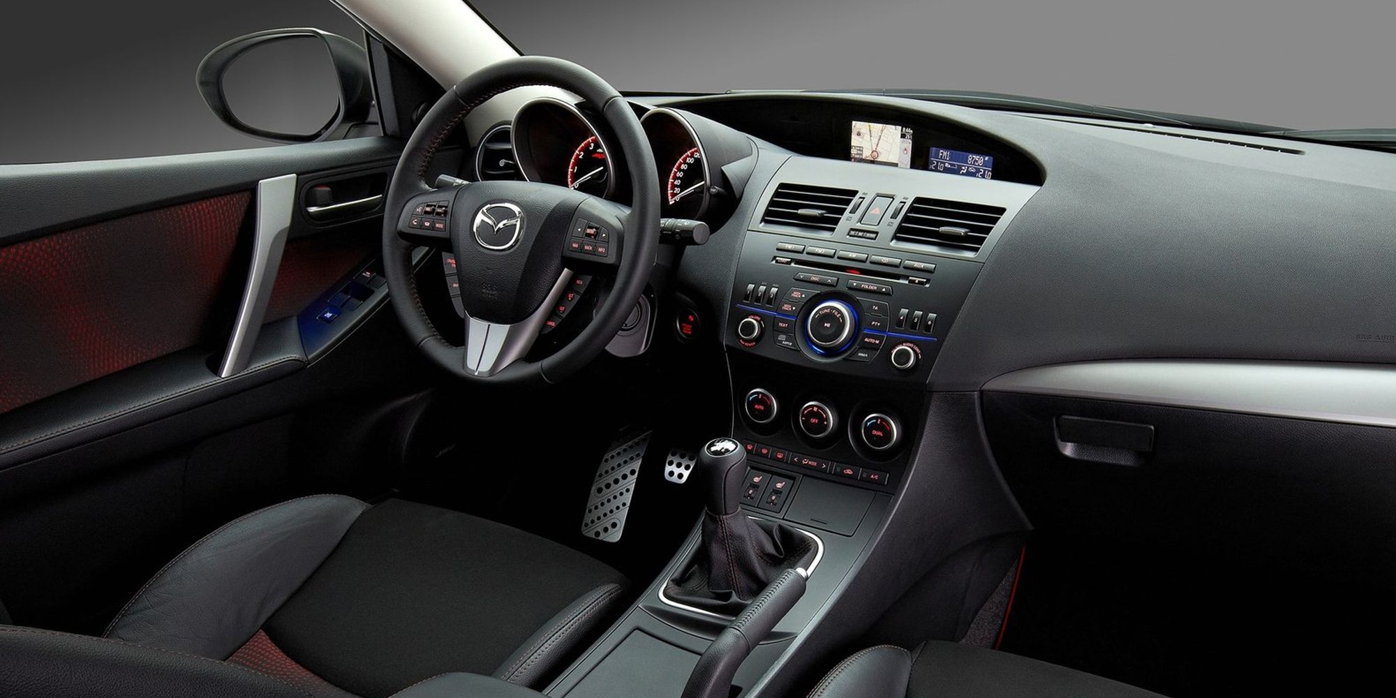 The interior of the second generation Mazdaspeed 3