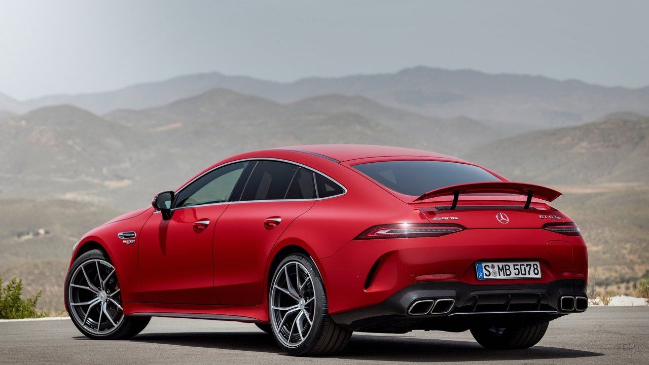 Mercedes-AMG GT63 S E Performance Red Rear Shot