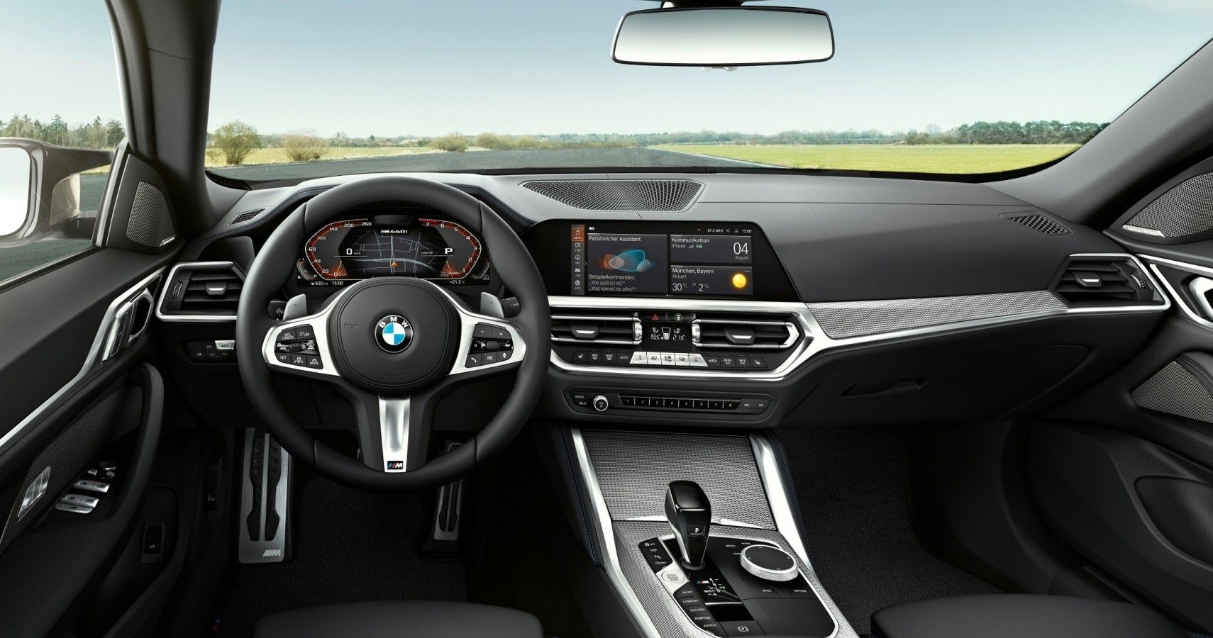 2022 BMW 4-Series Gran Coupe dashboard layout view