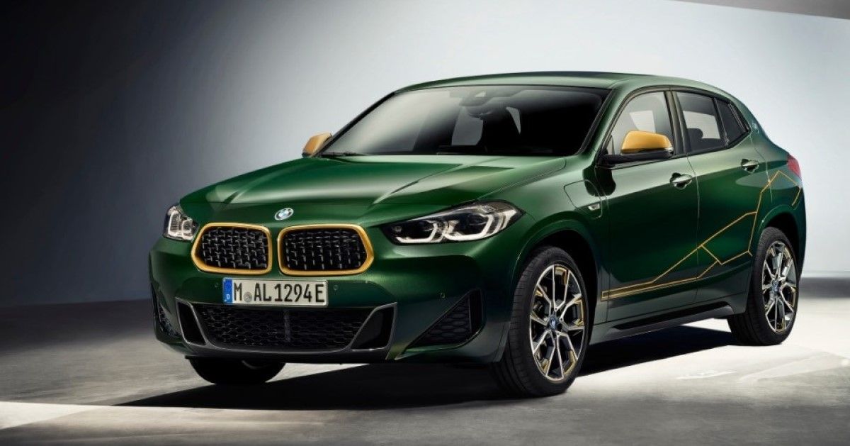 2023 BMW X2 Edition GoldPlay front third quarter view