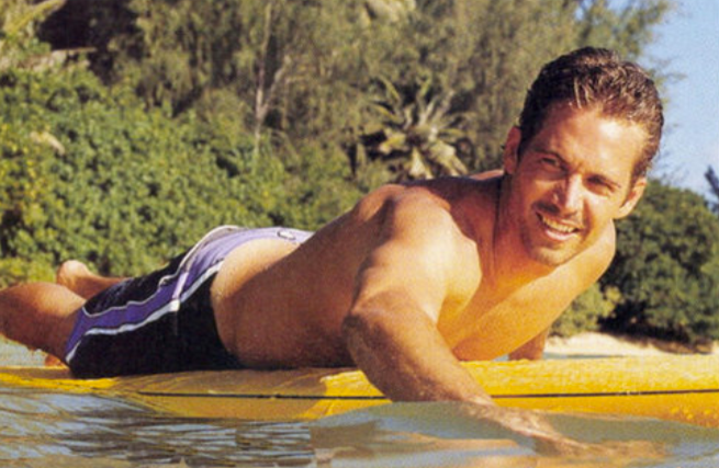 Paul Walker surfing