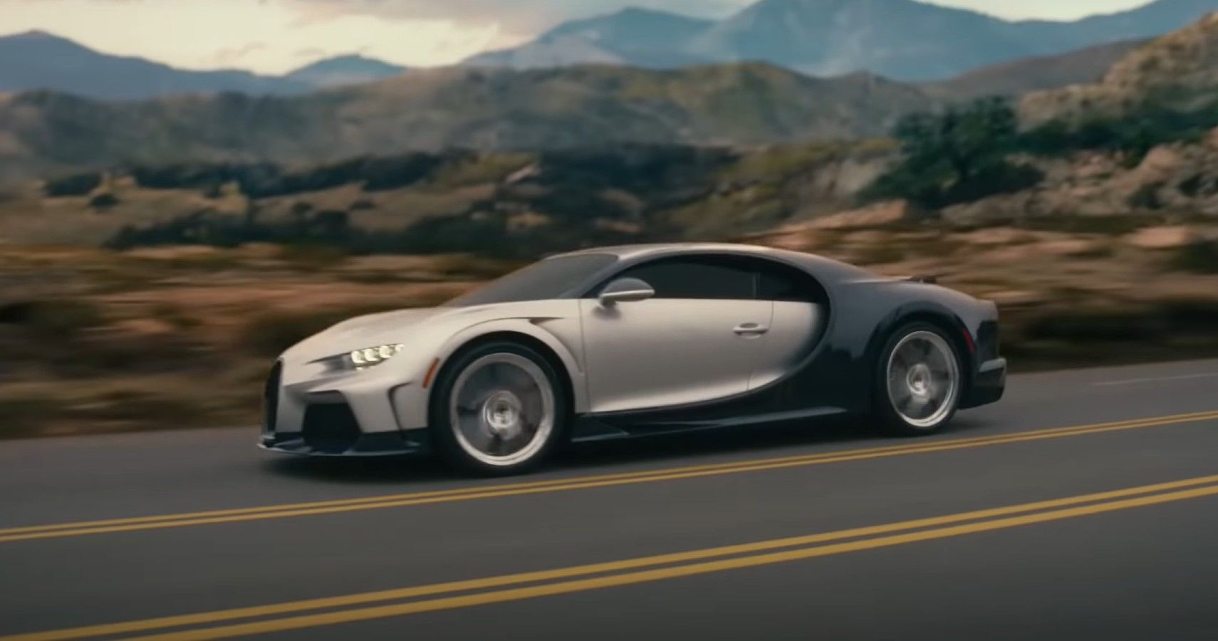 Superbowl Trailer Bugatti ad 2022