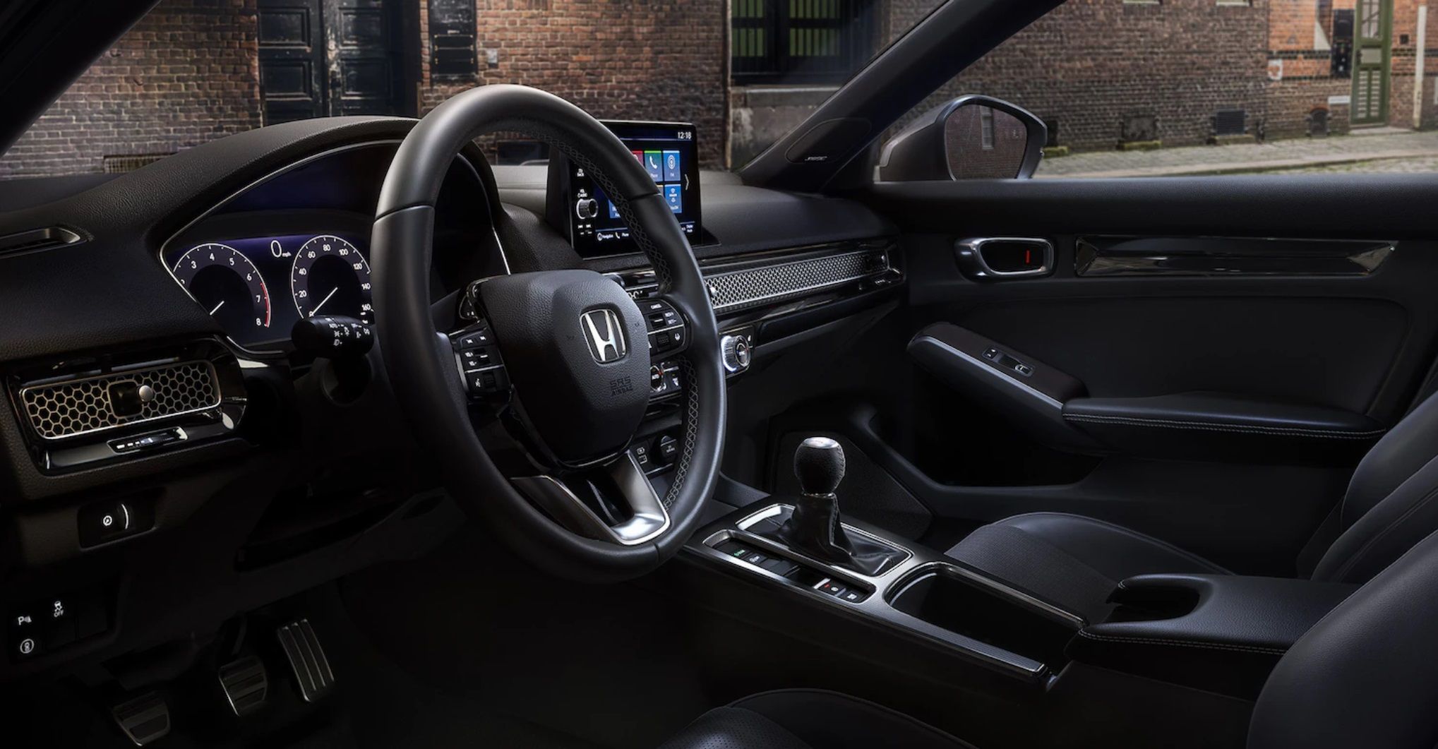 The The 2022 Honda Civic Hatchback Interior.
