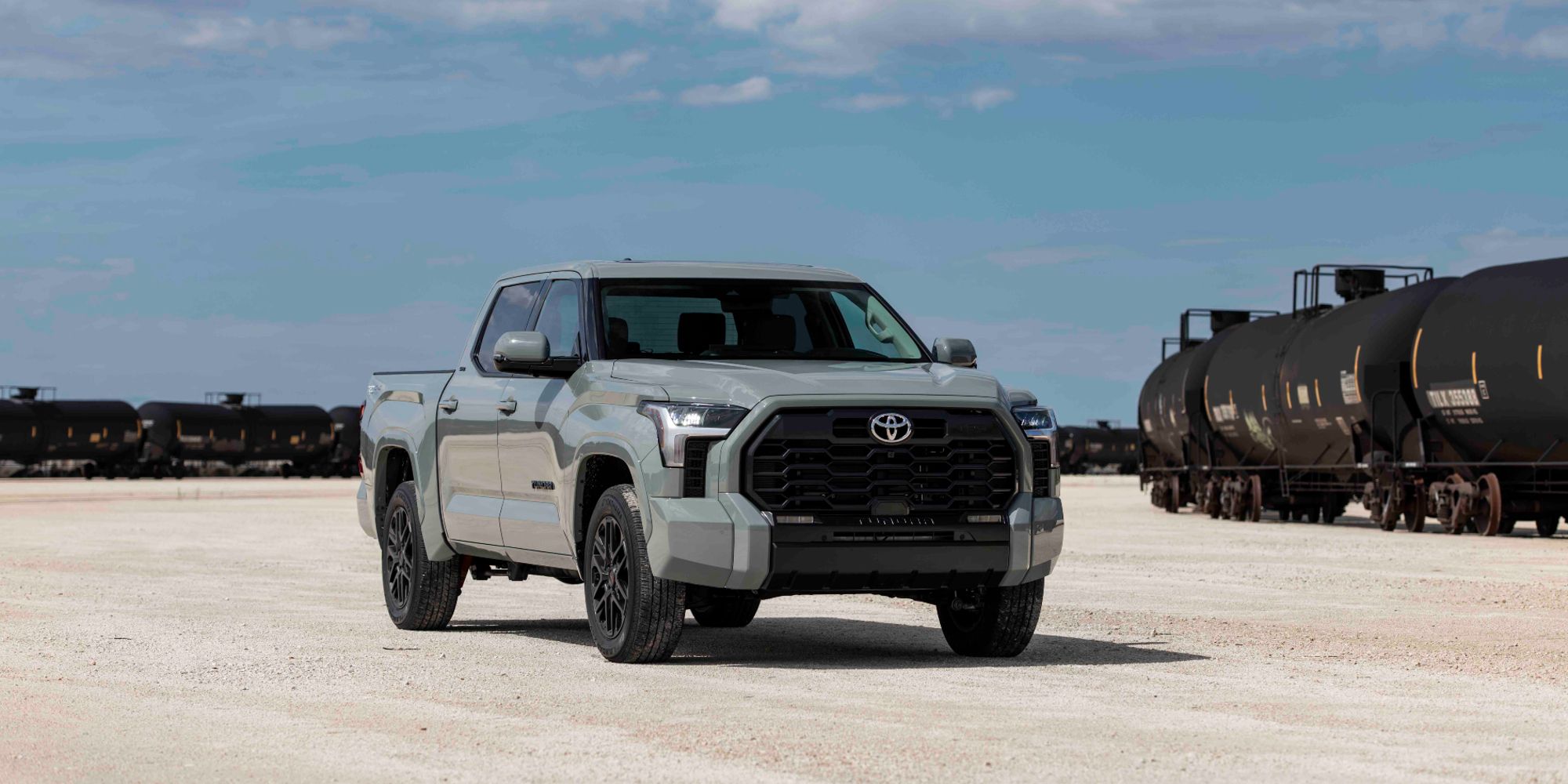 The front of the Tundra TRD Sport