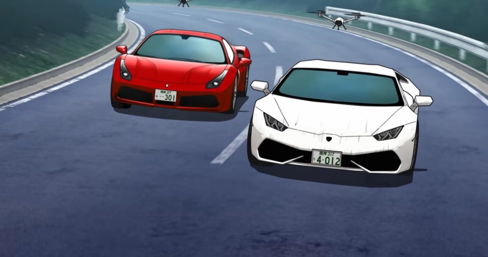 Ferraris and Lamborghinis will also join the screen