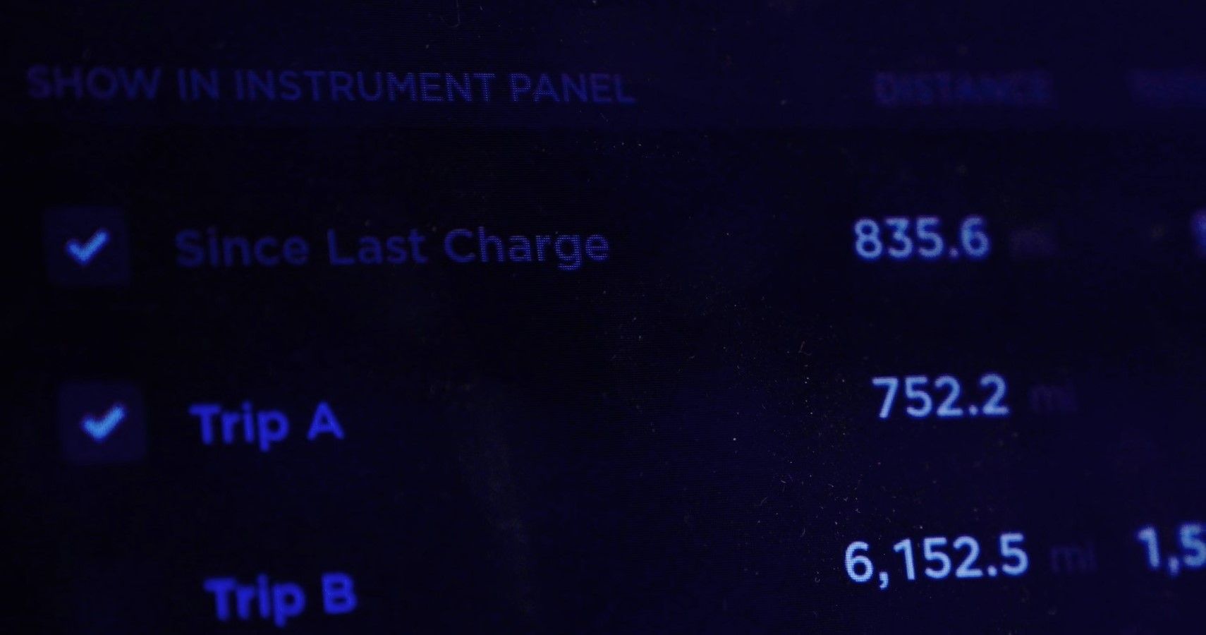 ONE's Gemini 001=powered Tesla Model S trip meter data