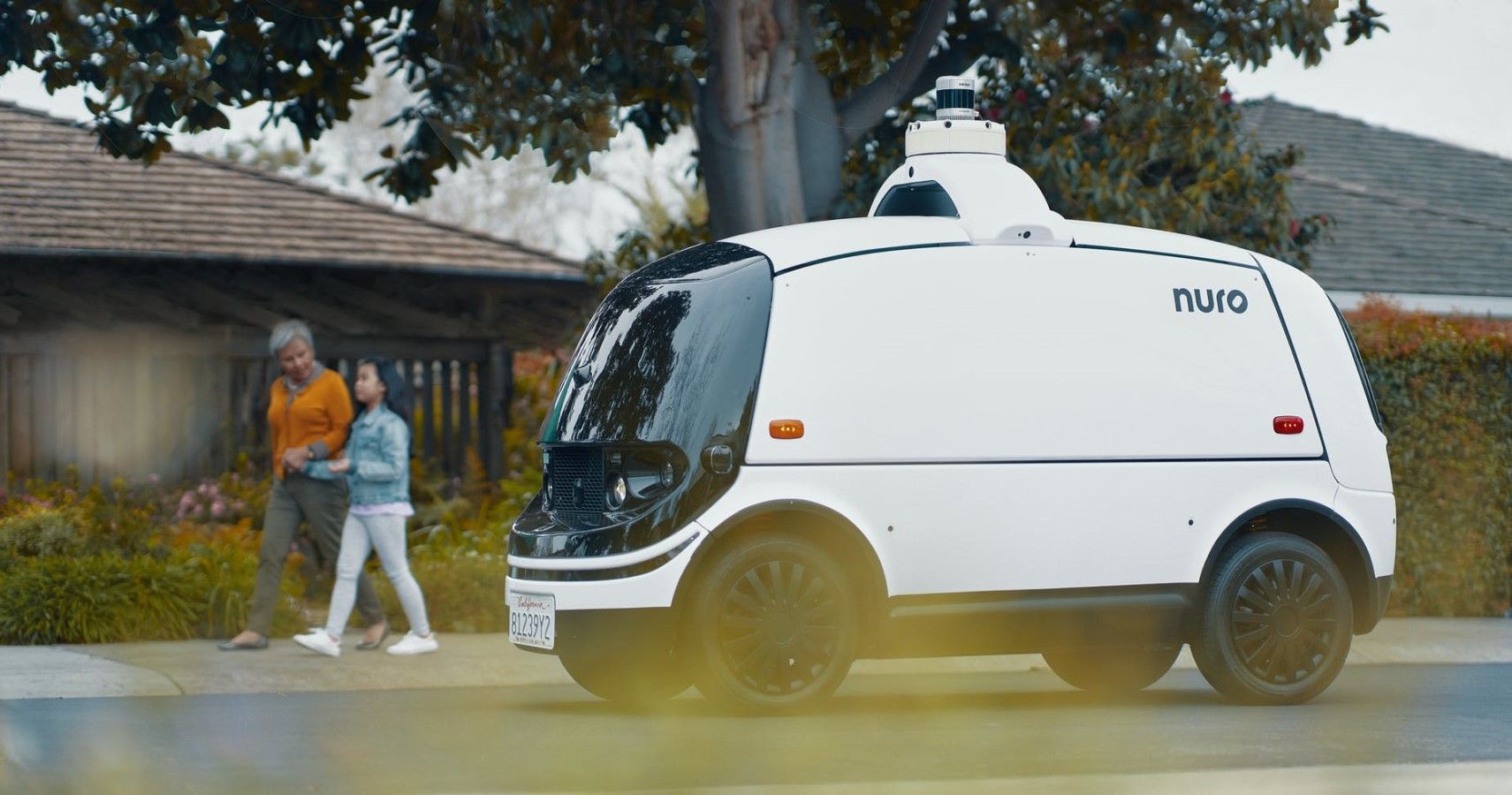 Nuro autonomous delivery vehicle hd wallpaper