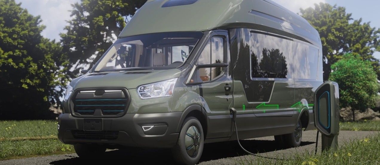 Thor's Electric Camper Van Concept Gets 300Mile Range, Looks Amazing