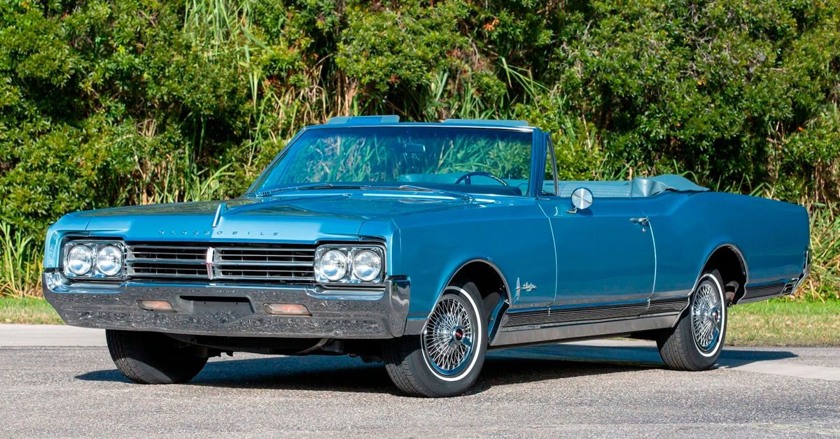 1965 Oldsmobile Starfire Convertible Classic Car In Blue 