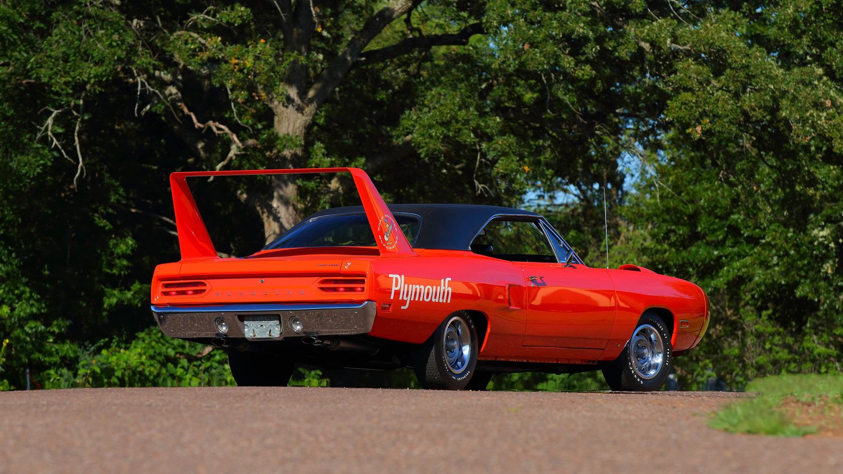 Orange Plymouth Superbird from 1970