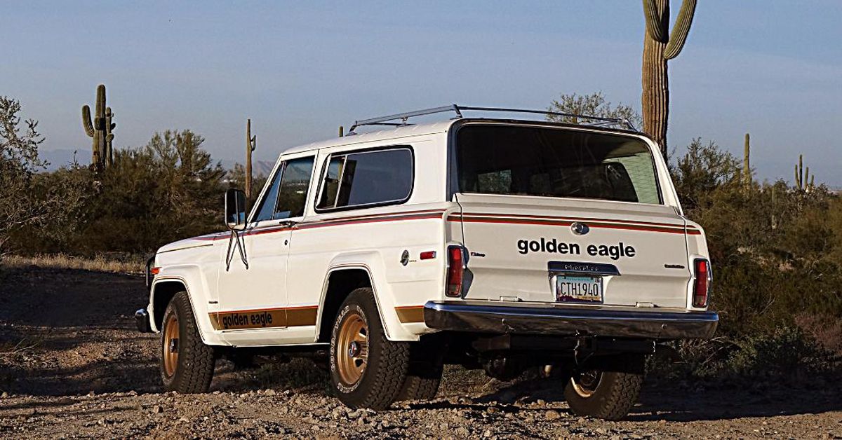 V8-Powered 1979 Jeep Cherokee Golden Eagle Classic SUV In Olympic White 